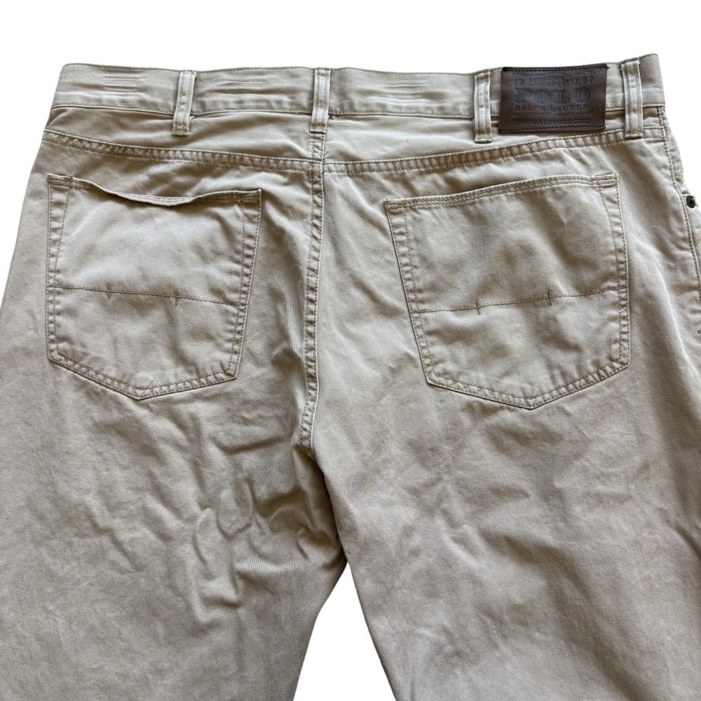 VTG! Y2K Polo Ralph Lauren Men's Chino Pants Beige 38x34 Classic Fit Casual